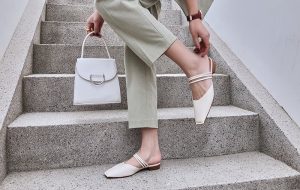 White Suede Mule Slippers for Women