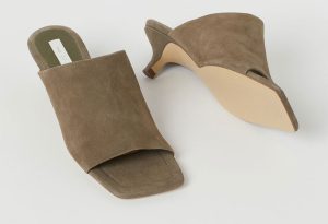 Suede Mule Slippers Womens