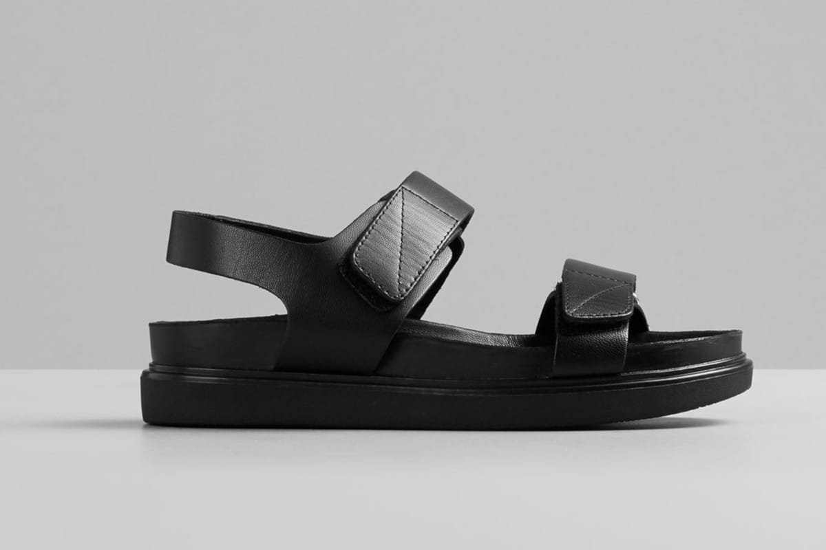  black leather sandals mens | Buy at a Cheap Price 