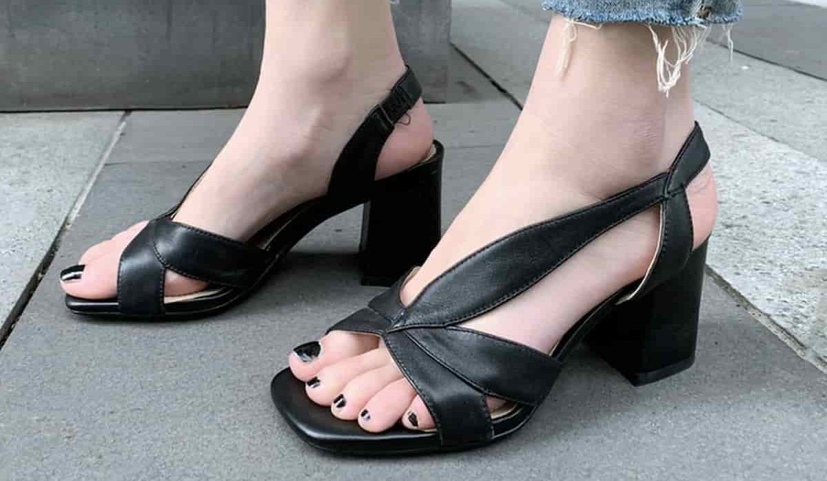  Buy And Price black sandals with small heel 