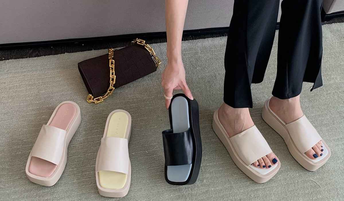  Buy And Price slippers with small wedge heel 